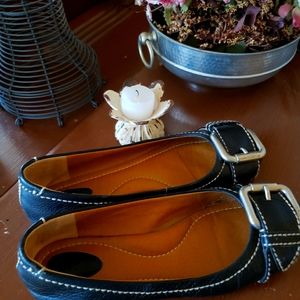 Fossil Black Leather with Silver Buckle